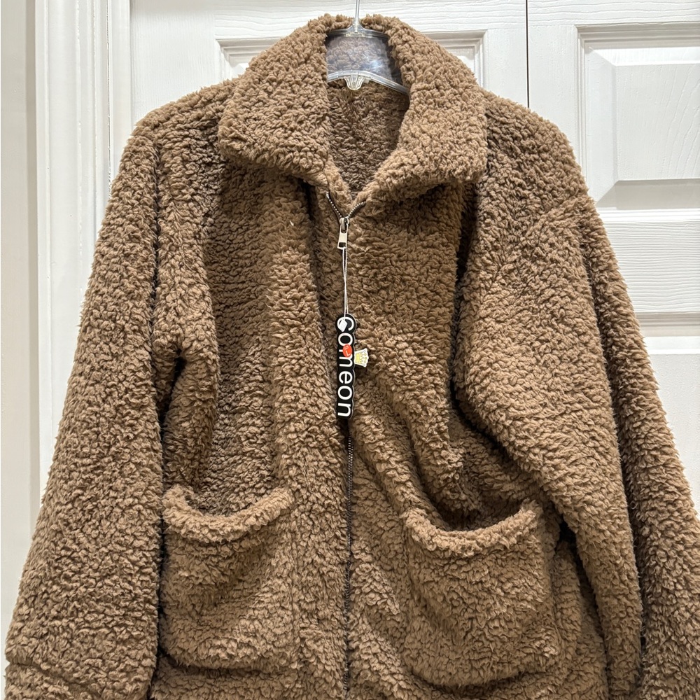 Shaggy Faux Teddy Jacket